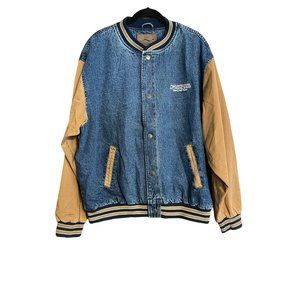 Usps Denim Bomber Jacket 2xl Vintage 